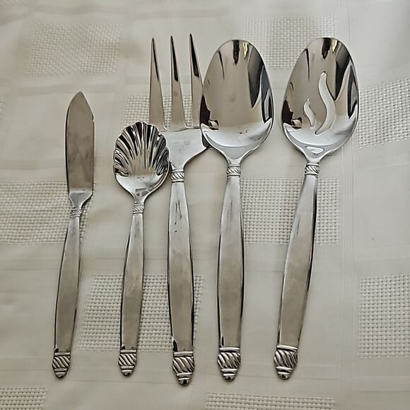 Onieda 5 Pieces Stainless Steel Serving Set 18/10 Silver - Picture 16 of 16